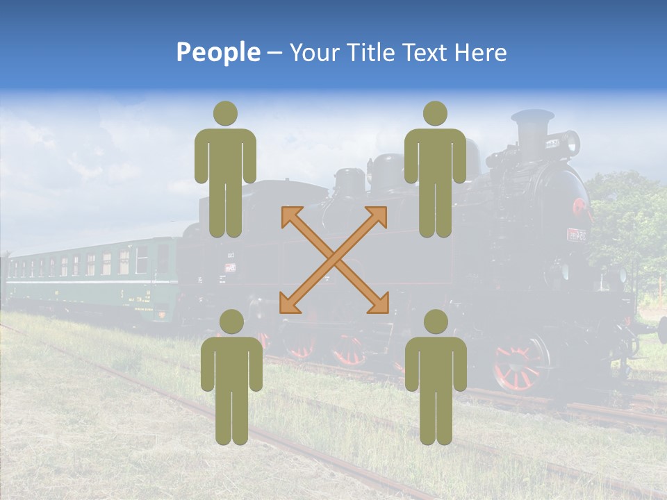 Blue Vintage Heritage PowerPoint Template