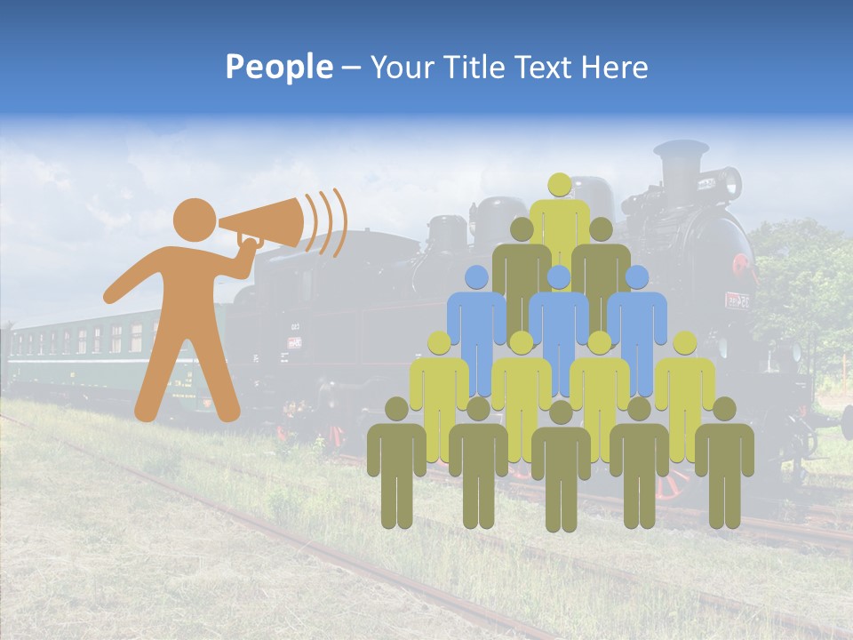 Blue Vintage Heritage PowerPoint Template