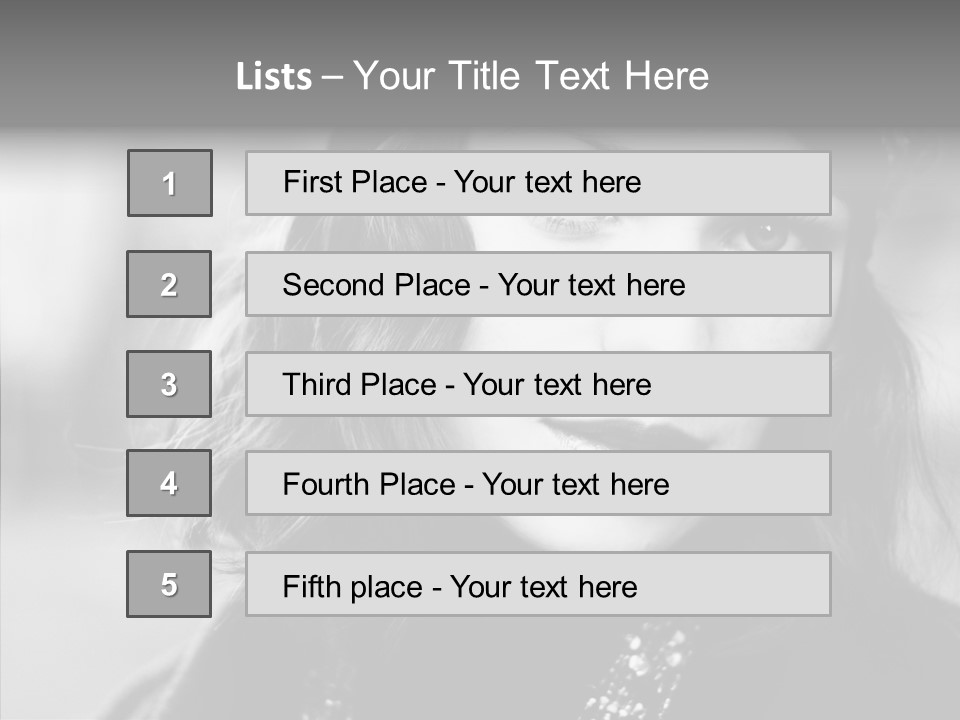 Beauty Sensuality Stage PowerPoint Template