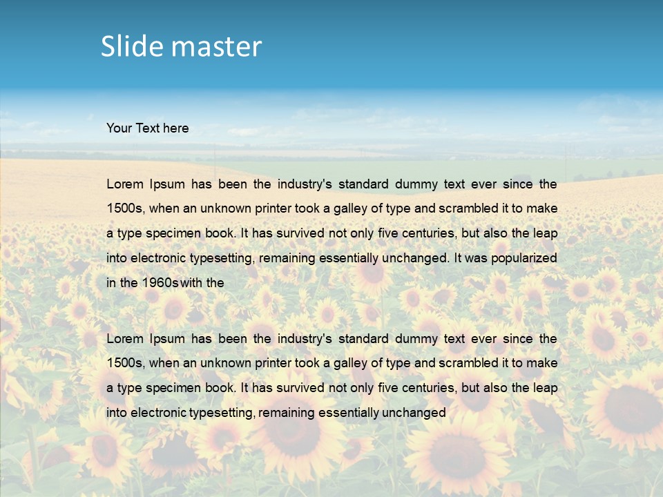 Bright Field Perfection PowerPoint Template