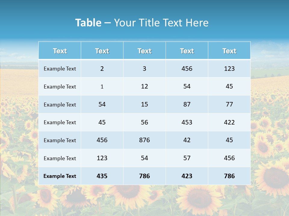 Bright Field Perfection PowerPoint Template