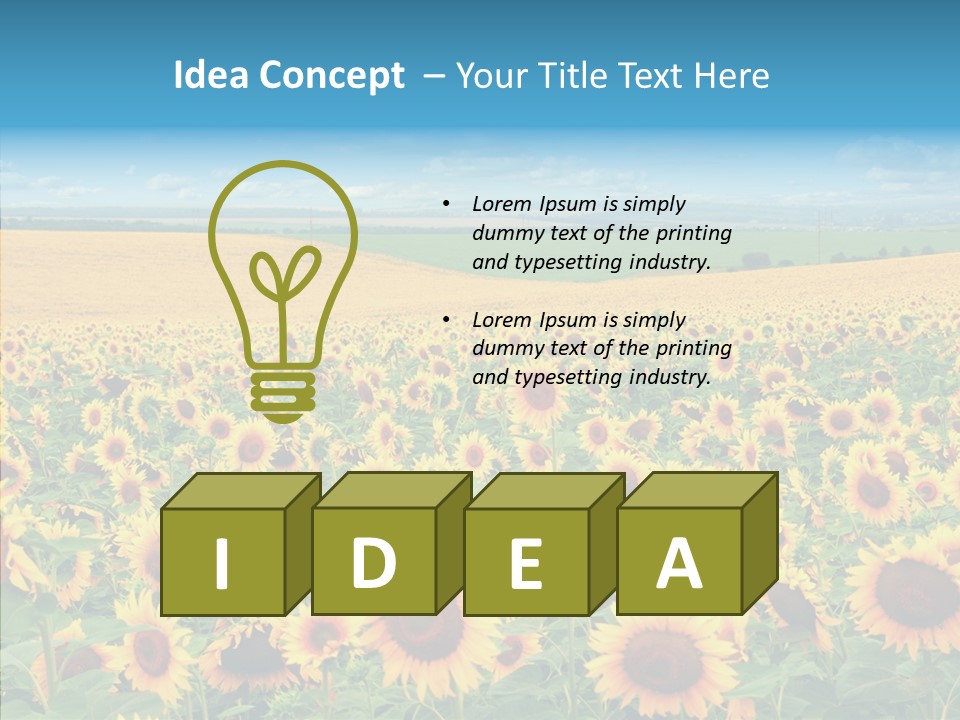 Bright Field Perfection PowerPoint Template