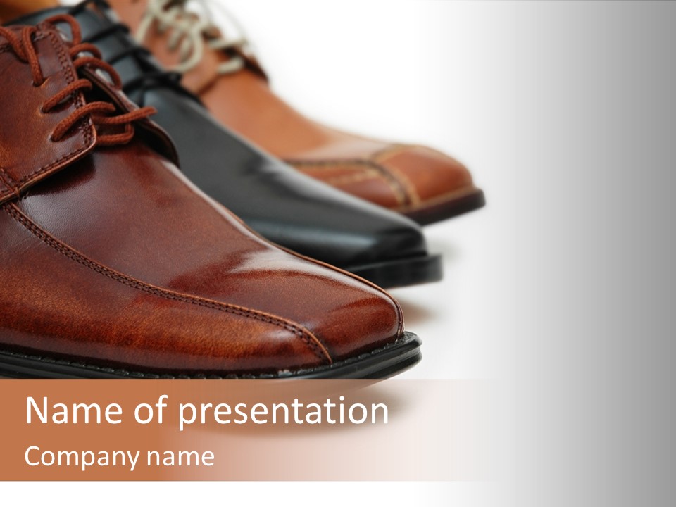 Businessmen Track Floor PowerPoint Template