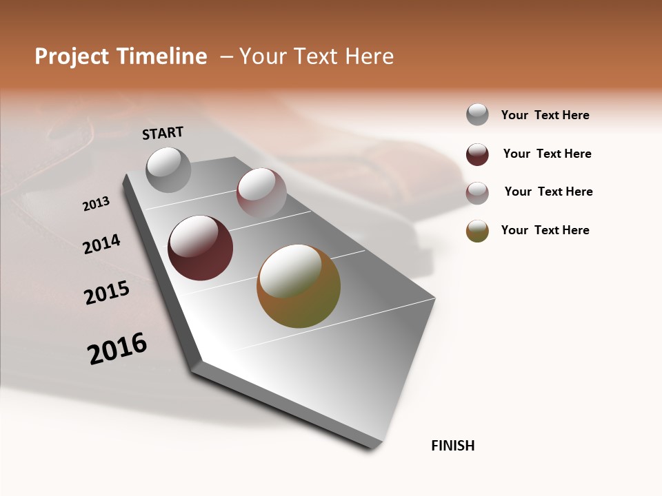 Businessmen Track Floor PowerPoint Template