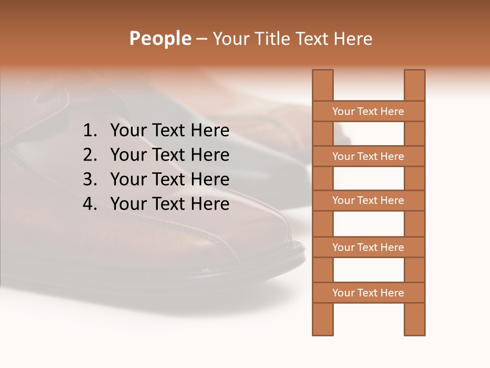 Businessmen Track Floor PowerPoint Template