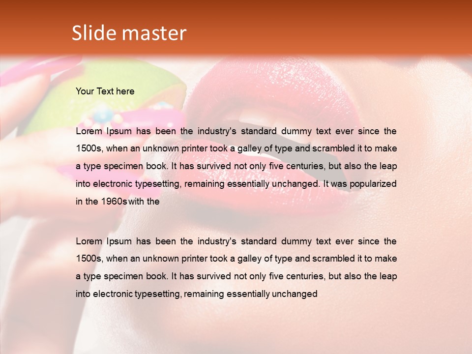 Makeup Beach Beautiful PowerPoint Template