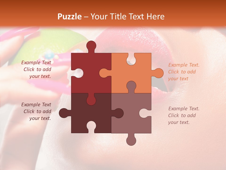 Makeup Beach Beautiful PowerPoint Template