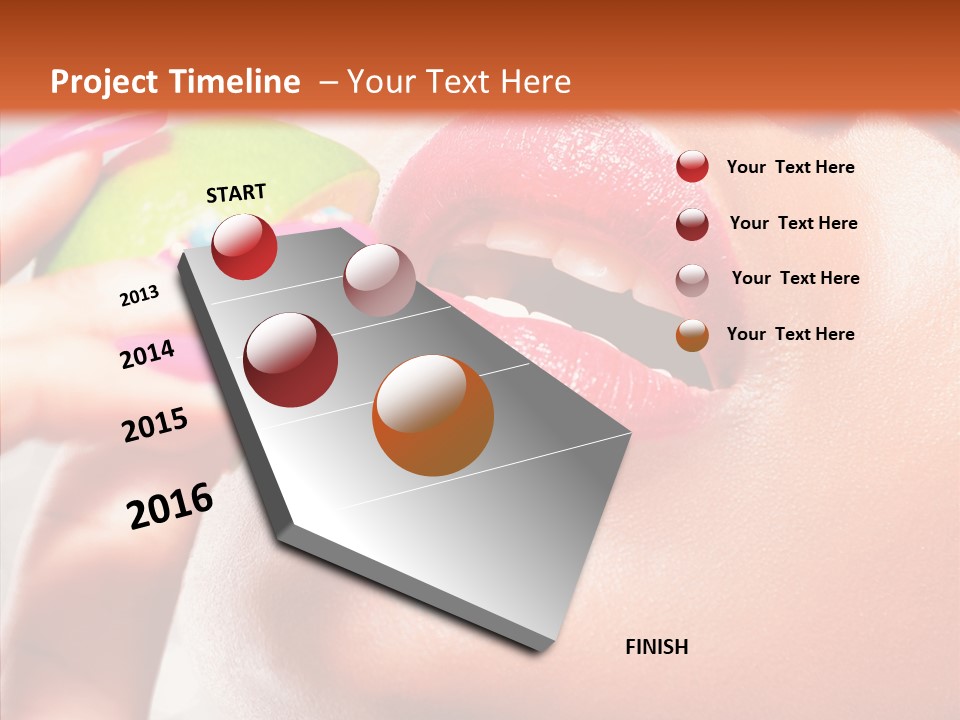 Makeup Beach Beautiful PowerPoint Template