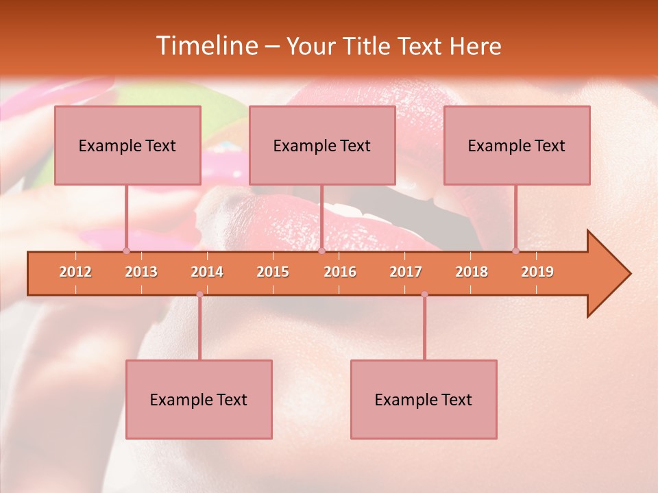 Makeup Beach Beautiful PowerPoint Template