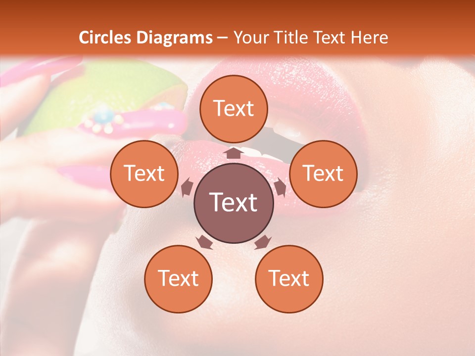 Makeup Beach Beautiful PowerPoint Template