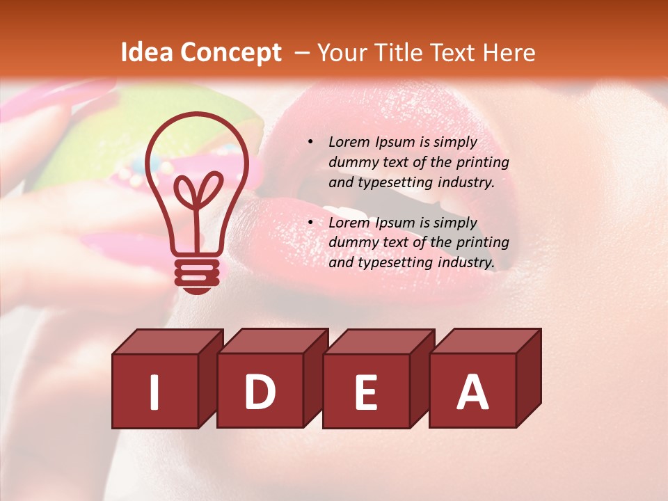 Makeup Beach Beautiful PowerPoint Template