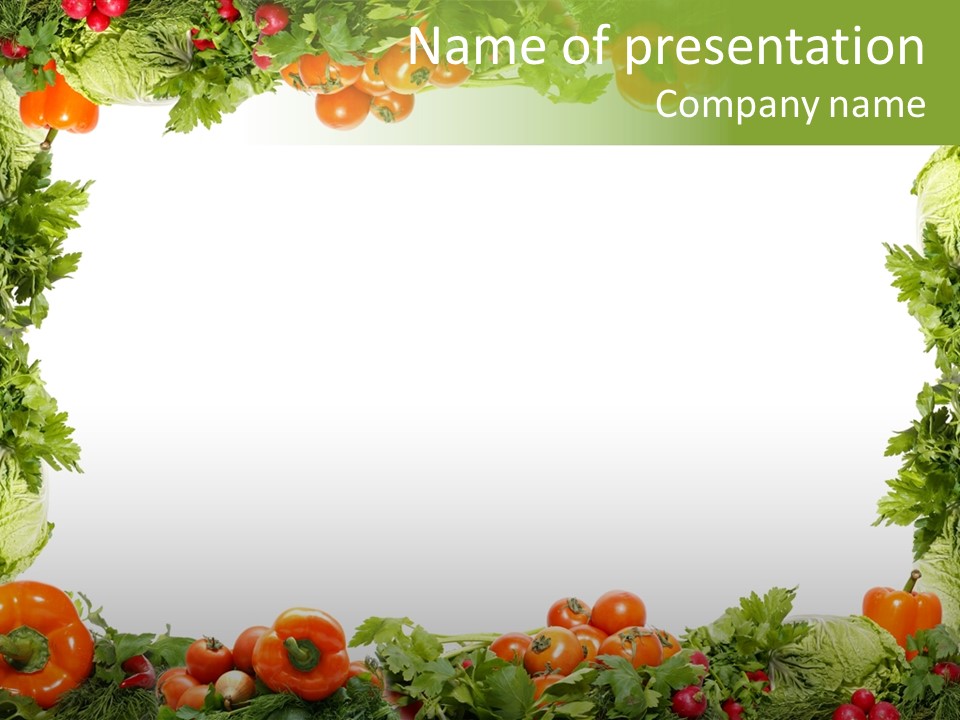 Parsley Frame Natural PowerPoint Template