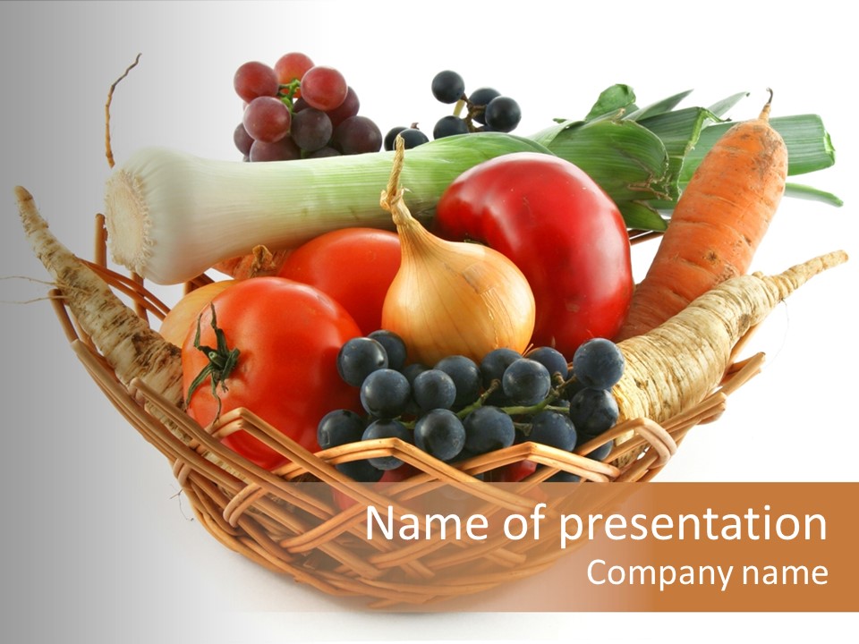 Carrot Vegetable Fresh PowerPoint Template