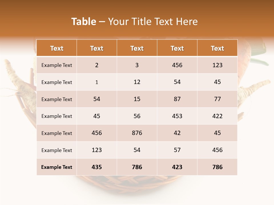 Carrot Vegetable Fresh PowerPoint Template