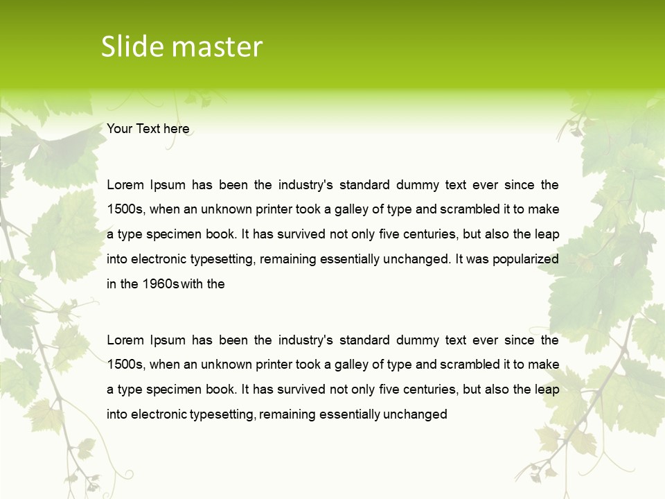 Farming Plant Ripe PowerPoint Template