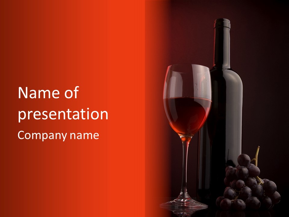 Grape Tradition White PowerPoint Template