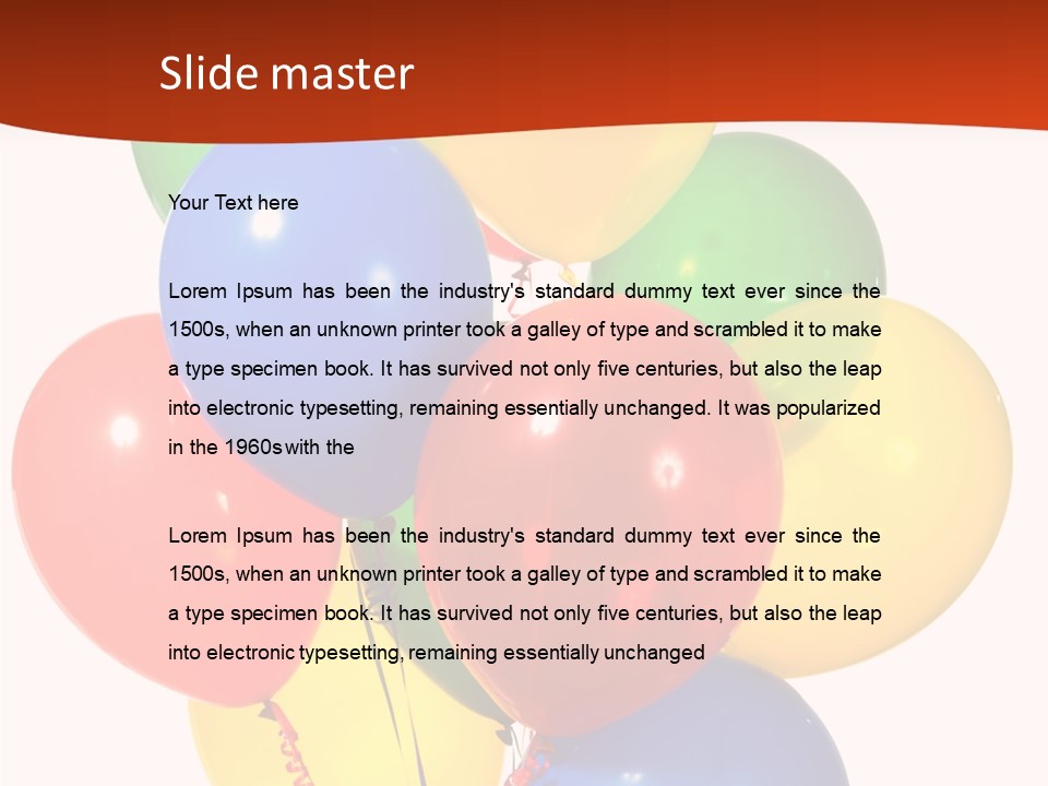 Yellow Strings Floating PowerPoint Template