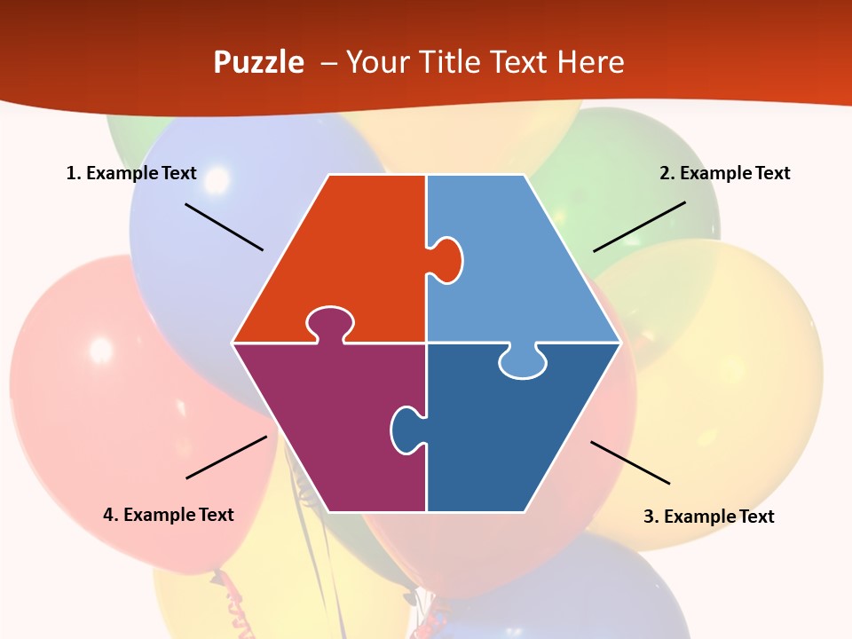 Yellow Strings Floating PowerPoint Template