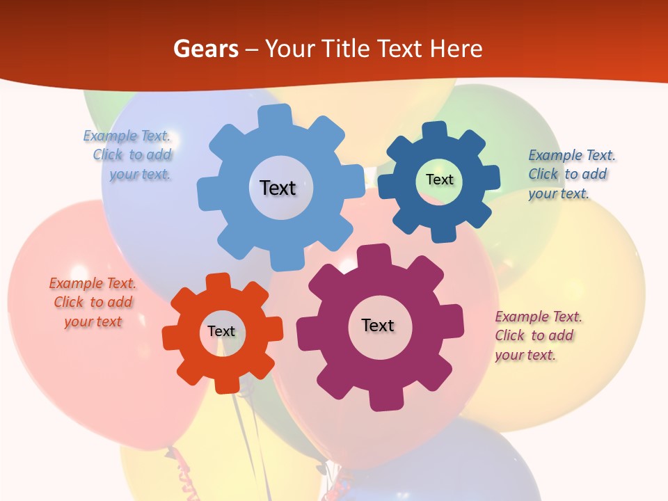 Yellow Strings Floating PowerPoint Template