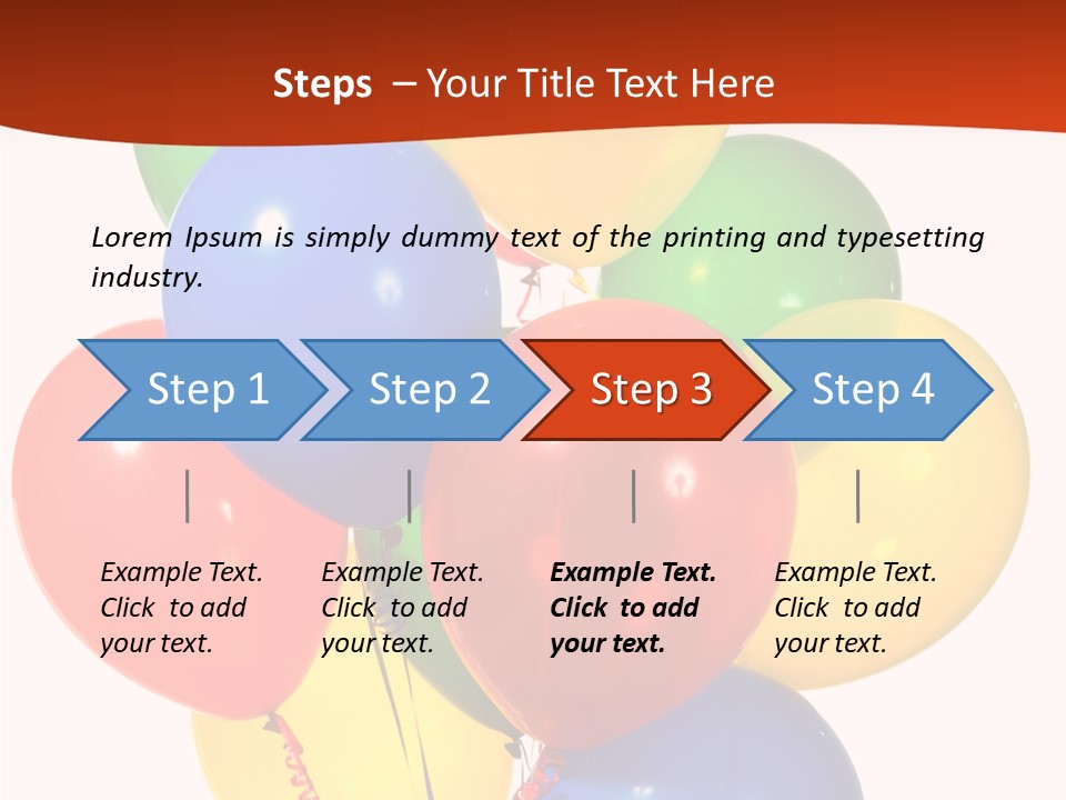 Yellow Strings Floating PowerPoint Template