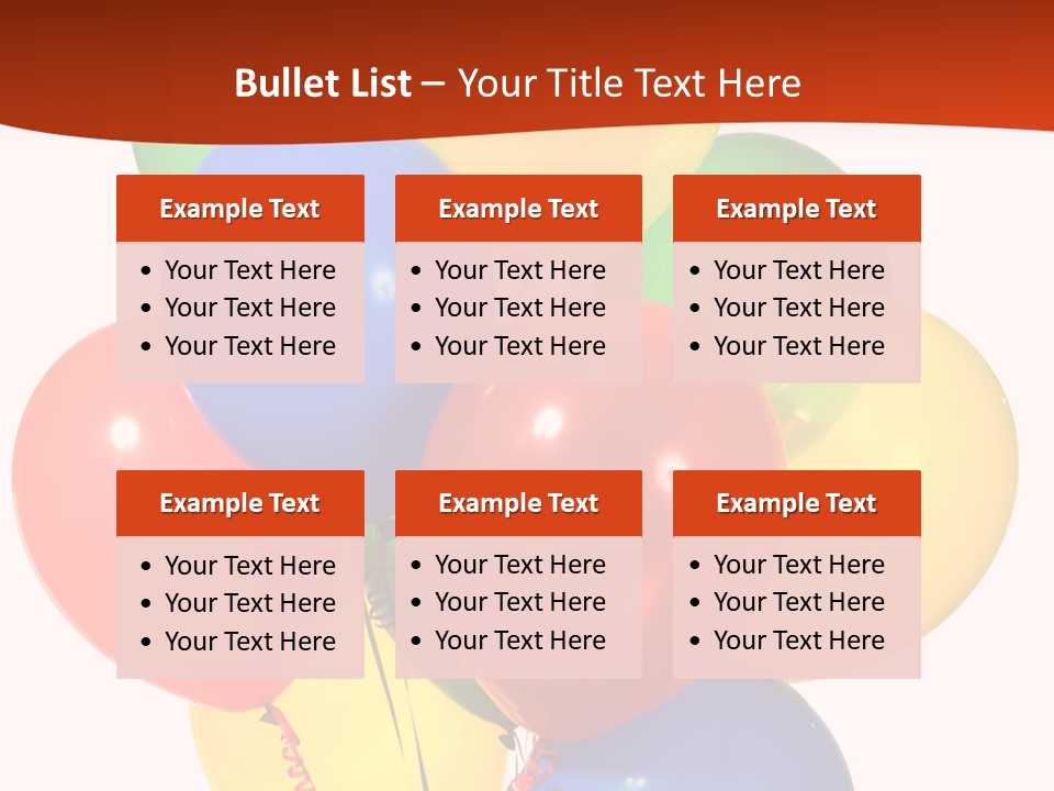 Yellow Strings Floating PowerPoint Template