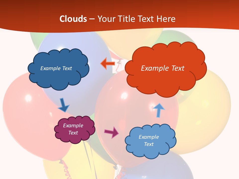 Yellow Strings Floating PowerPoint Template