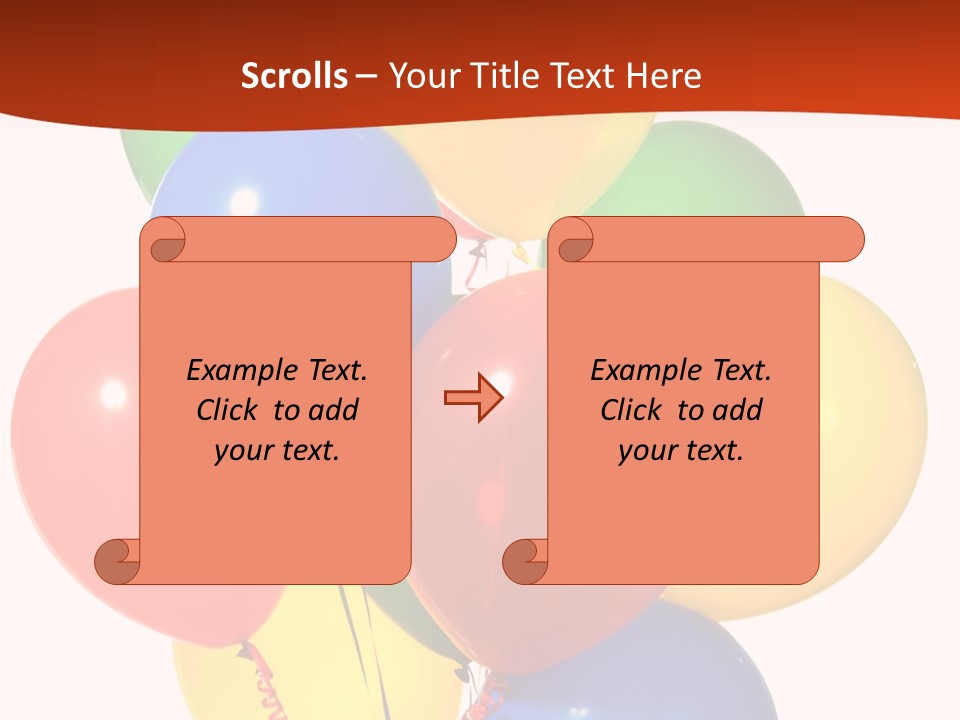 Yellow Strings Floating PowerPoint Template