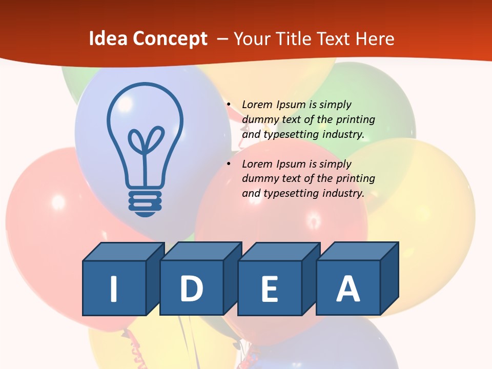 Yellow Strings Floating PowerPoint Template