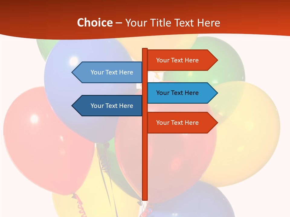 Yellow Strings Floating PowerPoint Template