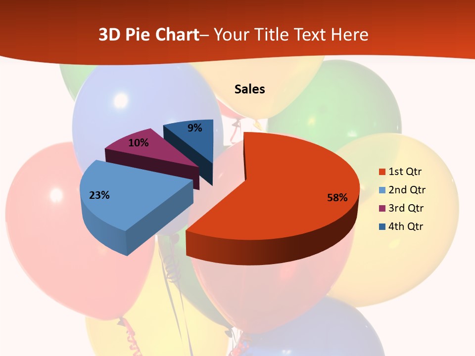 Yellow Strings Floating PowerPoint Template