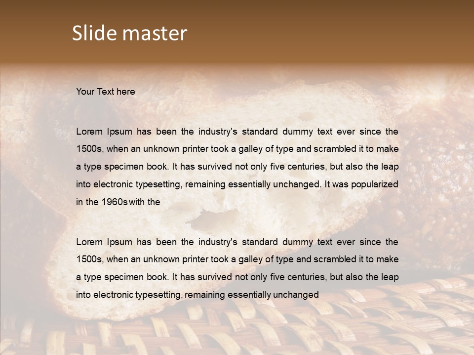 Wholesome Grain Warm PowerPoint Template