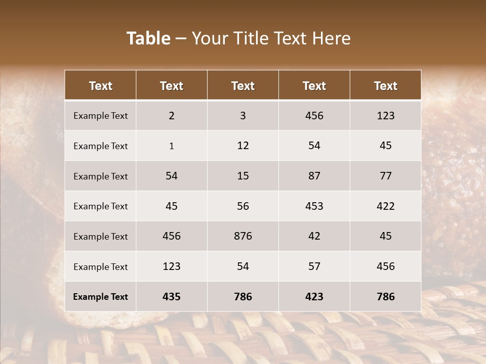 Wholesome Grain Warm PowerPoint Template