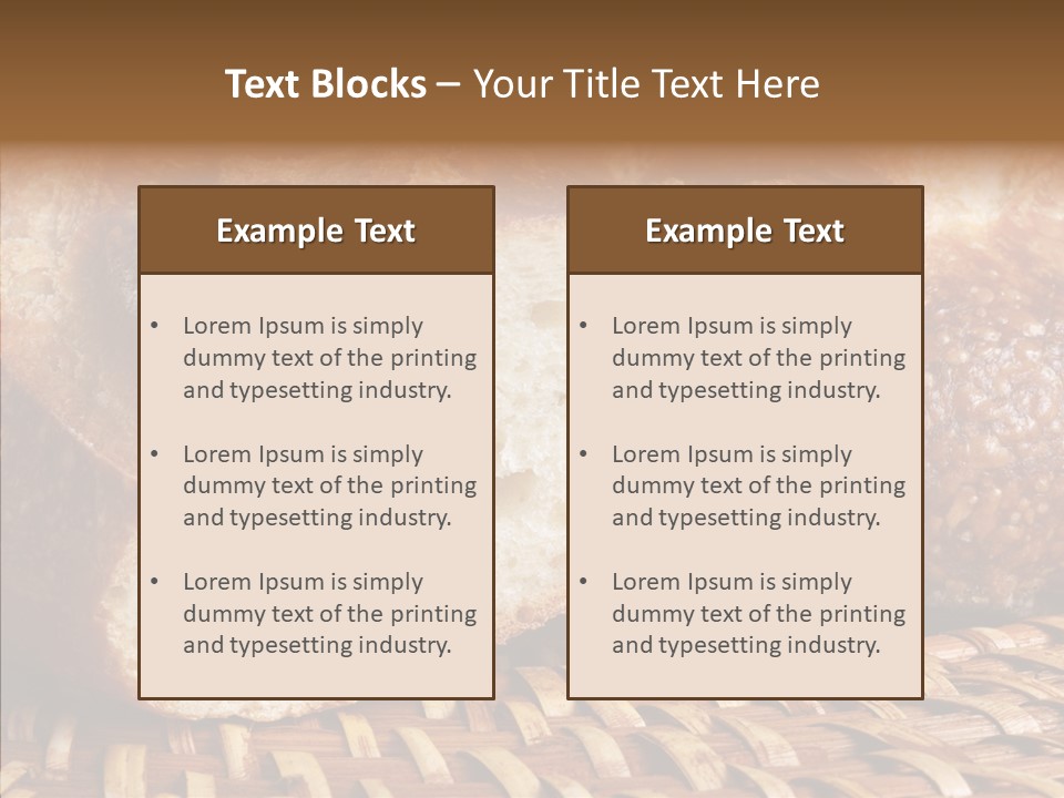 Wholesome Grain Warm PowerPoint Template