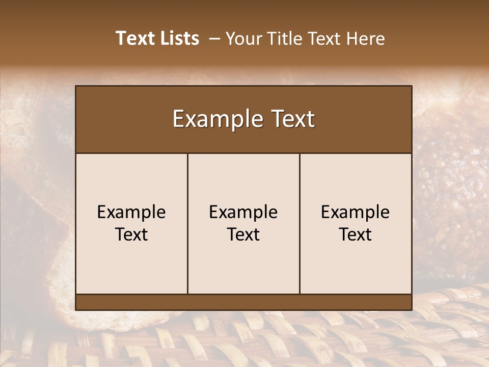 Wholesome Grain Warm PowerPoint Template
