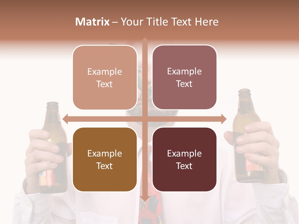 Party Employee Bottle PowerPoint Template