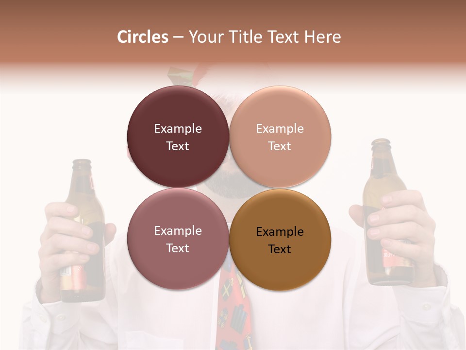 Party Employee Bottle PowerPoint Template