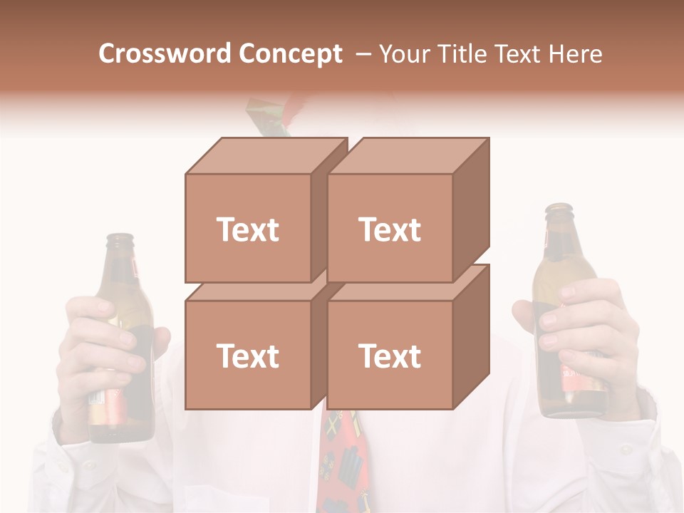 Party Employee Bottle PowerPoint Template