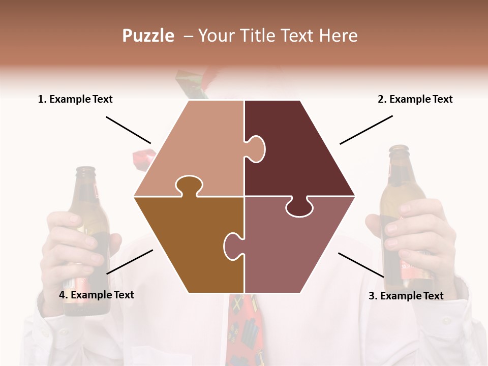 Party Employee Bottle PowerPoint Template