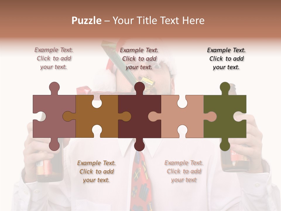 Party Employee Bottle PowerPoint Template