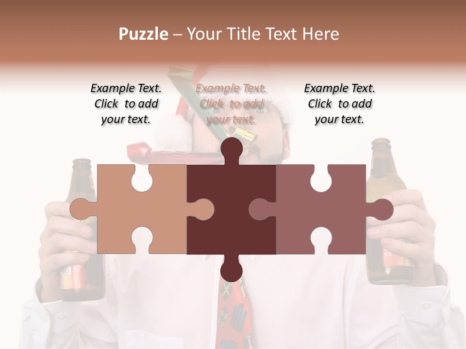 Party Employee Bottle PowerPoint Template