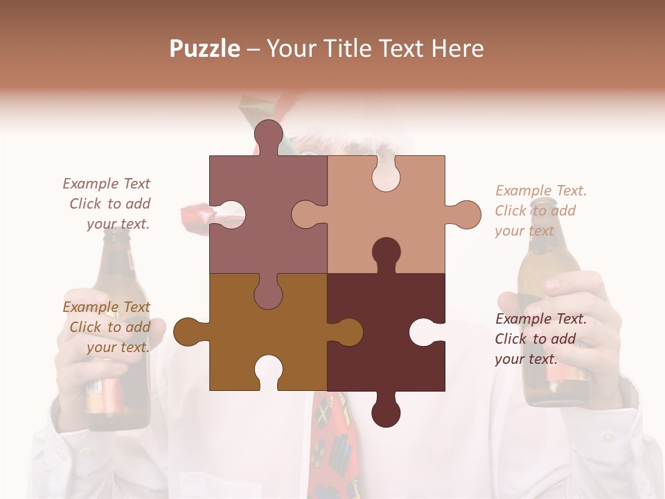 Party Employee Bottle PowerPoint Template