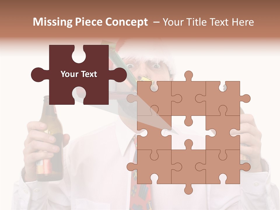 Party Employee Bottle PowerPoint Template