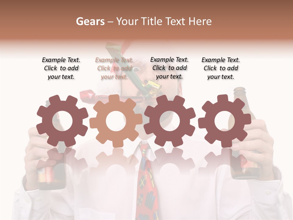 Party Employee Bottle PowerPoint Template