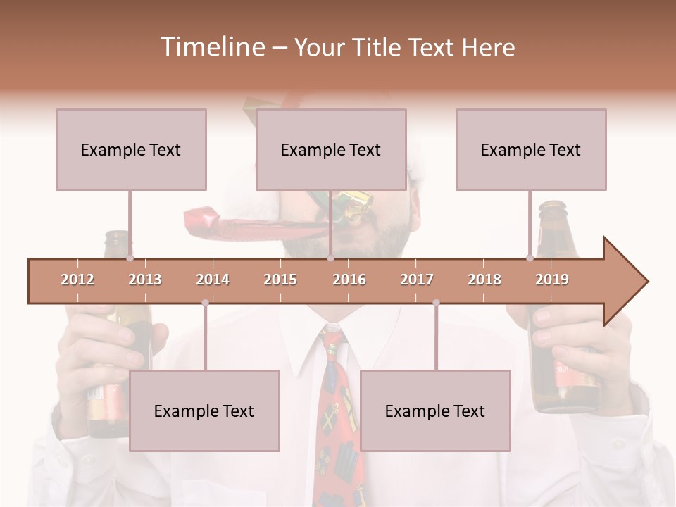 Party Employee Bottle PowerPoint Template