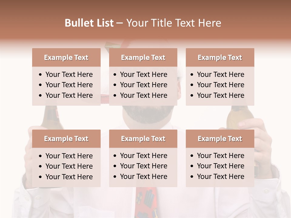 Party Employee Bottle PowerPoint Template