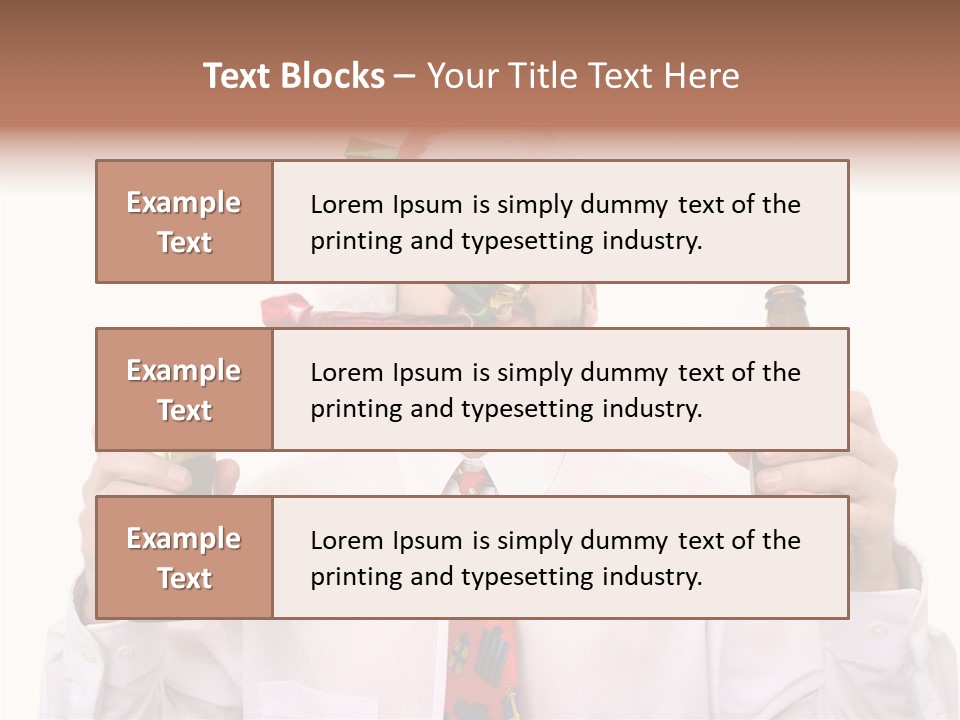 Party Employee Bottle PowerPoint Template