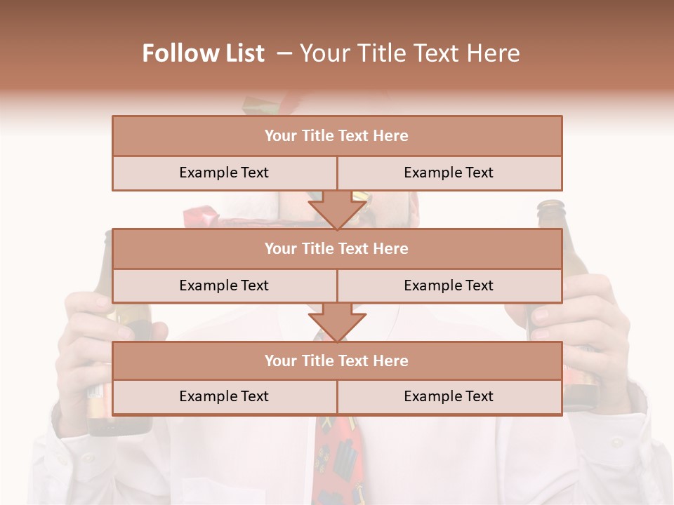 Party Employee Bottle PowerPoint Template