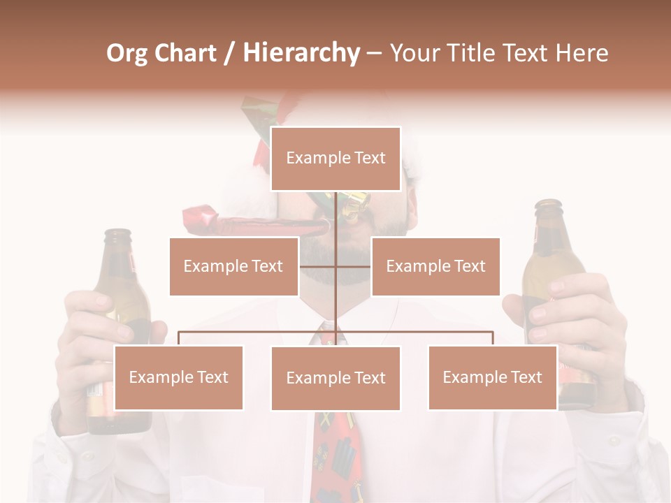 Party Employee Bottle PowerPoint Template