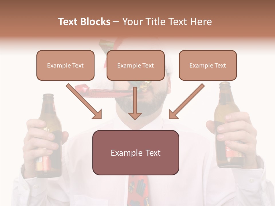 Party Employee Bottle PowerPoint Template