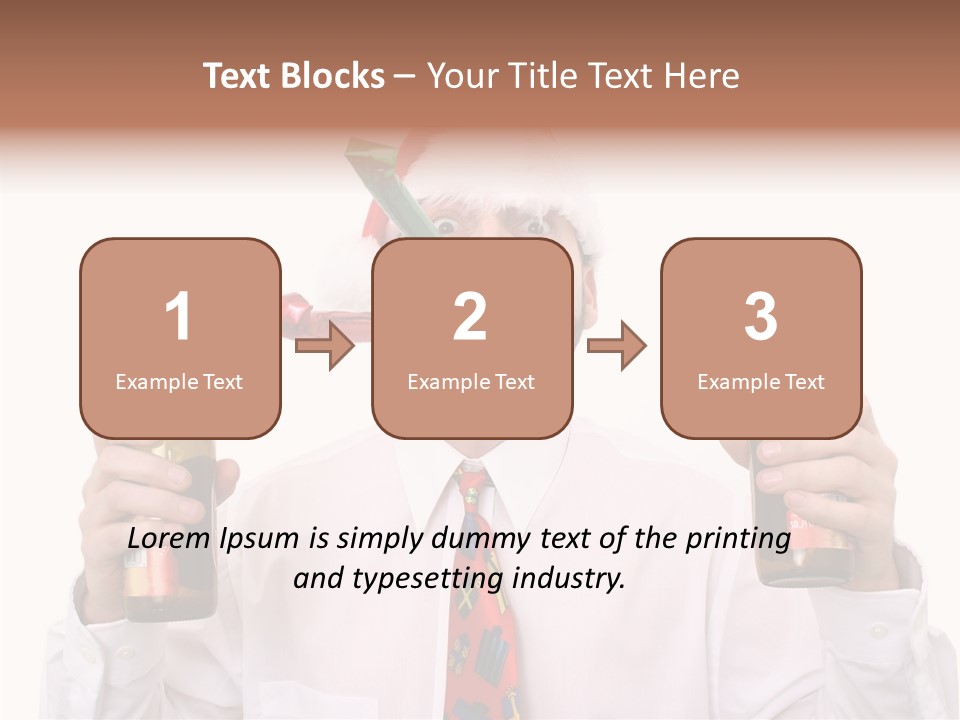 Party Employee Bottle PowerPoint Template